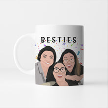 Load image into Gallery viewer, Custom Besties Mug Stickers Personalized
