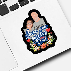 Custom Dad and Mom Sticker designs customize for a personal touch