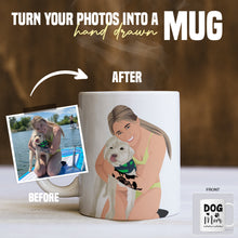 Load image into Gallery viewer, Custom Dog Mom Mug Sticker designs customize for a personal touch
