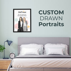 Custom Drawings From Photos of Defend Your Best Friend Frames