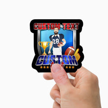 Load image into Gallery viewer, Custom Football Team &amp; Name Stickers Personalized
