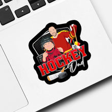 Load image into Gallery viewer, Custom Hockey Dad  Sticker designs customize for a personal touch
