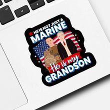 Load image into Gallery viewer, Custom Marine Grandson Sticker designs customize for a personal touch
