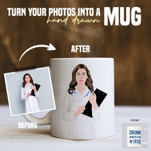 Load image into Gallery viewer, Custom Nurse Mug Sticker designs customize for a personal touch
