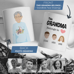 Grandmother mug grandkids names