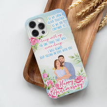 Load image into Gallery viewer, Custom cell phone case personalized of your Happy Anniversary
