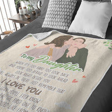 Load image into Gallery viewer, Custom hand draw blanket Love mom to daughter
