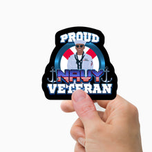 Load image into Gallery viewer, Custom Navy Veteran Stickers Personalized
