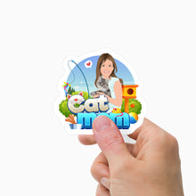 Load image into Gallery viewer, Cute Cat Mom Stickers Personalized
