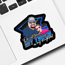Load image into Gallery viewer, Dad Truck  Sticker designs customize for a personal touch
