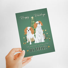 Load image into Gallery viewer, Dog Holiday Card Stickers Personalized
