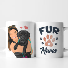 Load image into Gallery viewer, Dog Mom Mug Stickers Personalized
