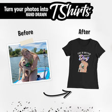 Load image into Gallery viewer, Dog Mom Shirt Sticker designs customize for a personal touch
