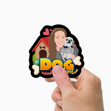 Load image into Gallery viewer, Dog Mom Stickers Personalized
