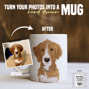 Dog Mug Sticker designs customize for a personal touch