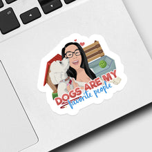 Load image into Gallery viewer, Dogs Are My Favorite People Sticker designs customize for a personal touch
