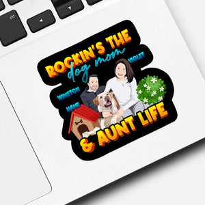 Family Dog Mom Sticker designs customize for a personal touch