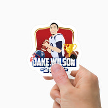 Load image into Gallery viewer, Football Sports Portrait Sticker Personalized
