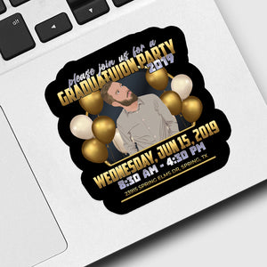 Graduation Party Invitation Sticker designs customize for a personal touch