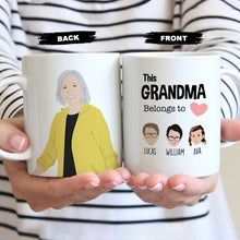 Load image into Gallery viewer, Grandparent Personalized Belongs To Mug
