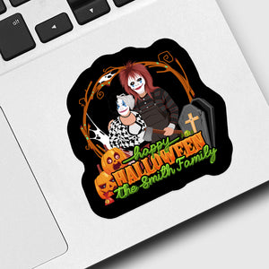 Happy Halloween Family Sticker designs customize for a personal touch