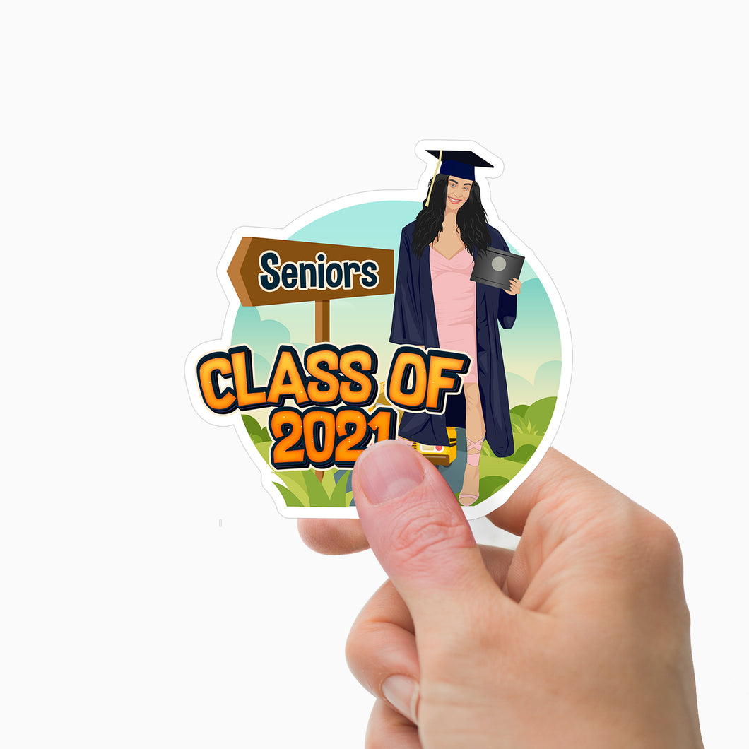 High School Seniors Sticker Personalized