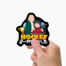 Load image into Gallery viewer, Hockey Mom Stickers Personalized
