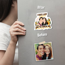 Load image into Gallery viewer, I Have a Girlfriend Magnet designs customize for a personal touch
