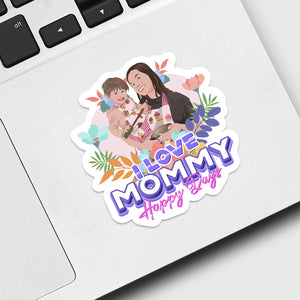 I love mommy Sticker designs customize for a personal touch