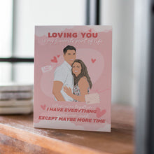 Load image into Gallery viewer, Loving You Valentines Day Card Sticker designs customize for a personal touch
