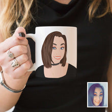 Load image into Gallery viewer, Custom Face Mug - Photo Drawing
