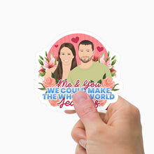 Load image into Gallery viewer, Make the World Jealous Personalized Sticker
