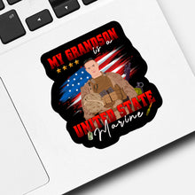 Load image into Gallery viewer, Marine Grandson Sticker designs customize for a personal touch
