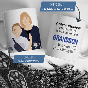 Personalized To My Beloved Grandson Mug