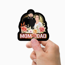 Load image into Gallery viewer, Mom Dad  Stickers Personalized

