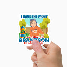 Load image into Gallery viewer, Most Awesome Grandson Sticker Personalized
