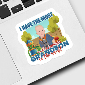 Most Awesome Grandson Sticker designs customize for a personal touch