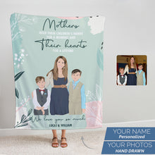 Load image into Gallery viewer, Mother’s day gift fleece blanket personalized
