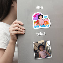 Load image into Gallery viewer, My First Birthday Magnet designs customize for a personal touch
