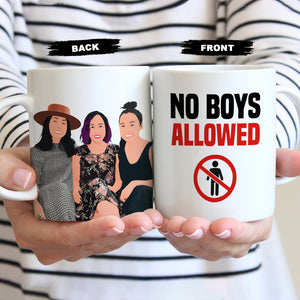 No Boys Allowed Funny personalized Mugs gifts