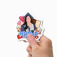 Load image into Gallery viewer, Nursing Graduation Year Magnet Personalized

