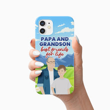 Load image into Gallery viewer, Papa and Grandson Phone Case Personalized
