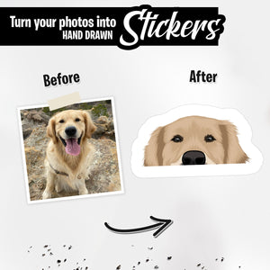 Personalized Pet Peeking Stickers