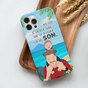 Personalized All Over Print Father and Son Phone Case
