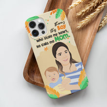 Load image into Gallery viewer, Personalized All Over Print This Boy Stole My Heart Phone Case

