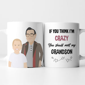 Personalized Crazy Grandson Mug