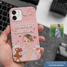 Load image into Gallery viewer, Personalized Custom Drawn I Cherish My Granddaughter Phone Cases with Photos
