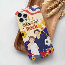 Load image into Gallery viewer, Personalized Grandsons Rock Phone Cases
