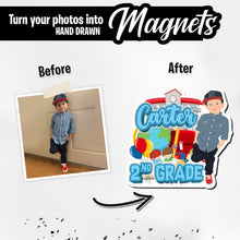 Load image into Gallery viewer, Personalized Magnets for 1st Grade Name
