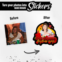 Load image into Gallery viewer, Personalized Stickers for Badass Mom
